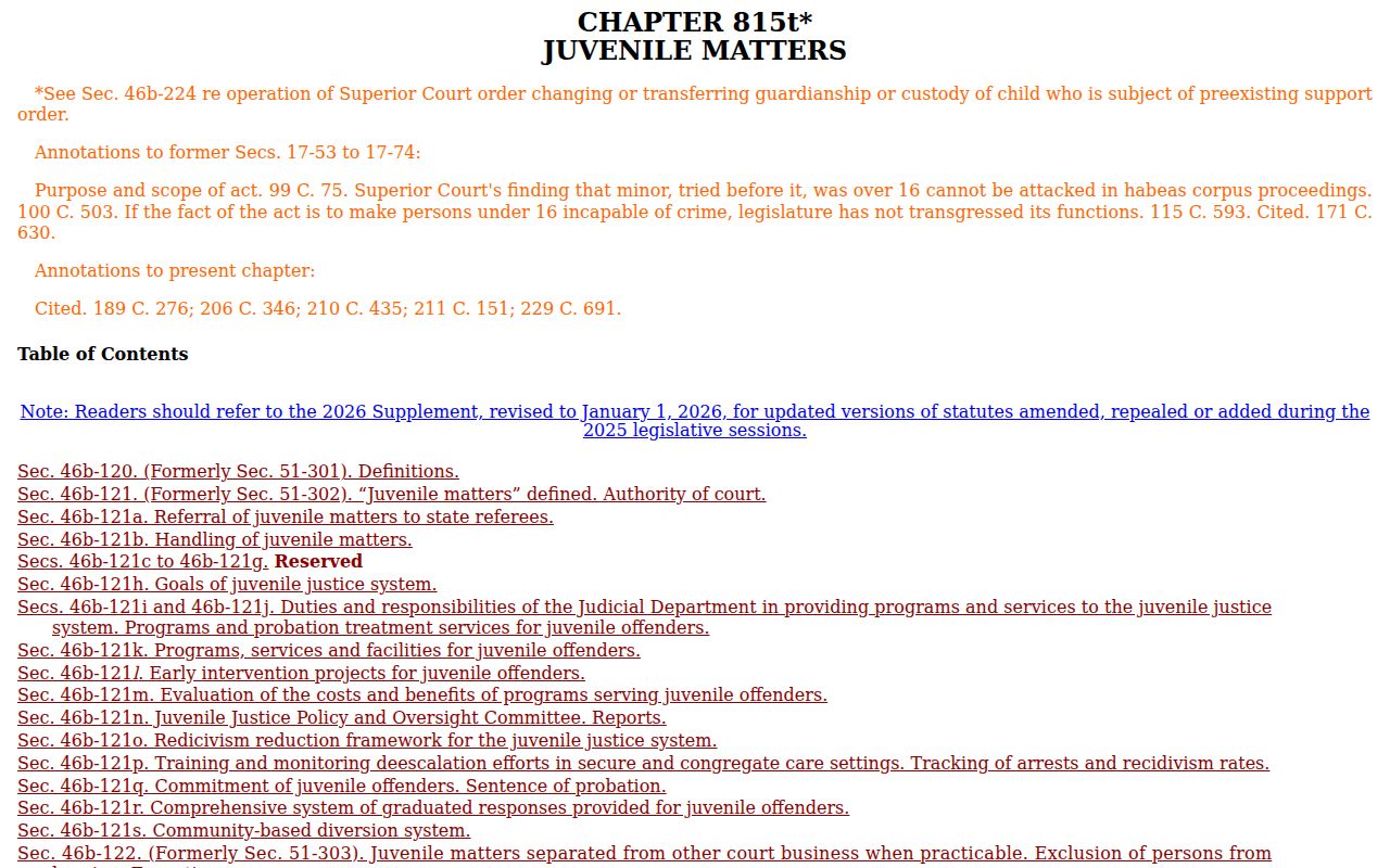 City of Milford arrest records juvenile confidentiality statute