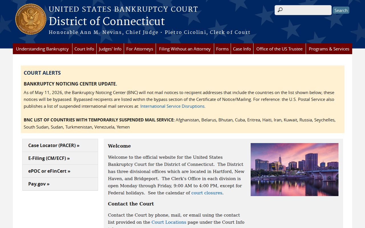 City of Milford court records bankruptcy court source
